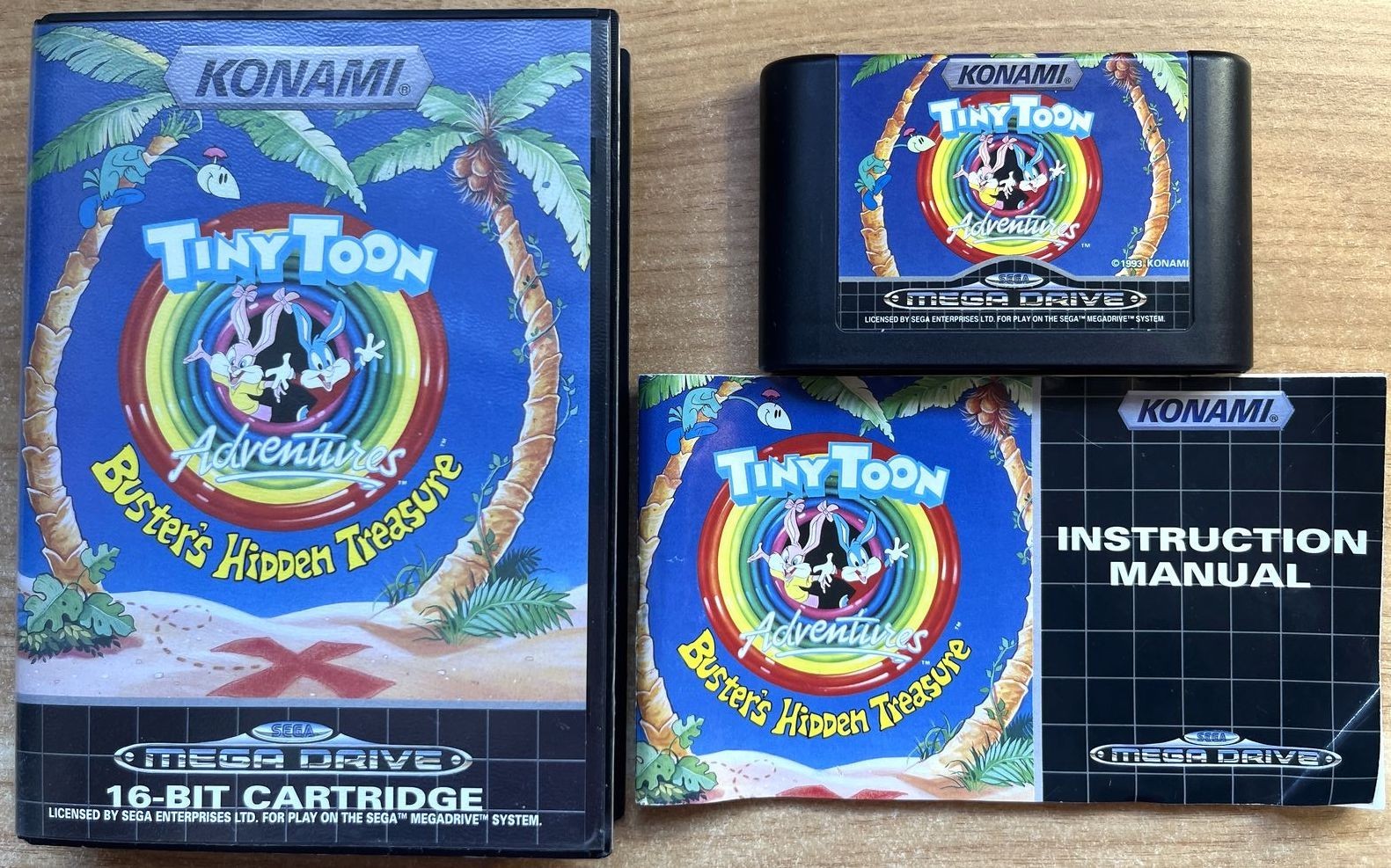 TINY TOON ADVENTURES BUSTER S HIDDEN TREASURE COMPLET SEGA M